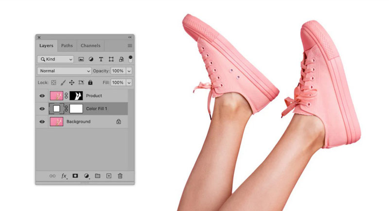 Photoshop cambia a fondo blanco