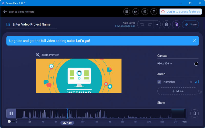 Screenpal Webinar Recording Software