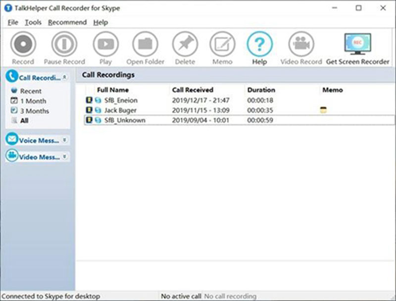 Talkhelper Call Recorder Skype-hoz