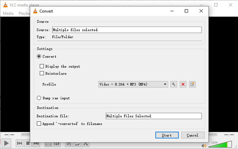 VLC WebM to MP4 Converter