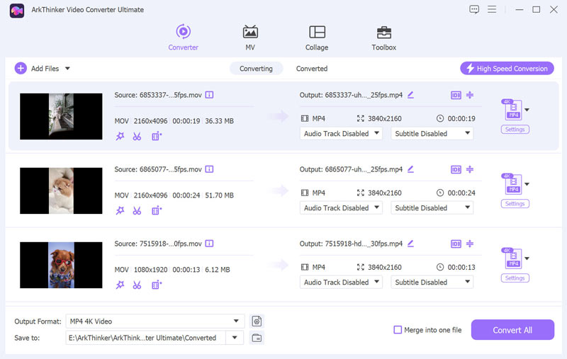 Arkthinker MOV till MP4 Converter