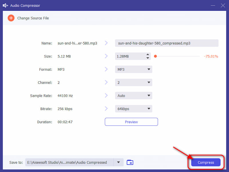 Compress Audio