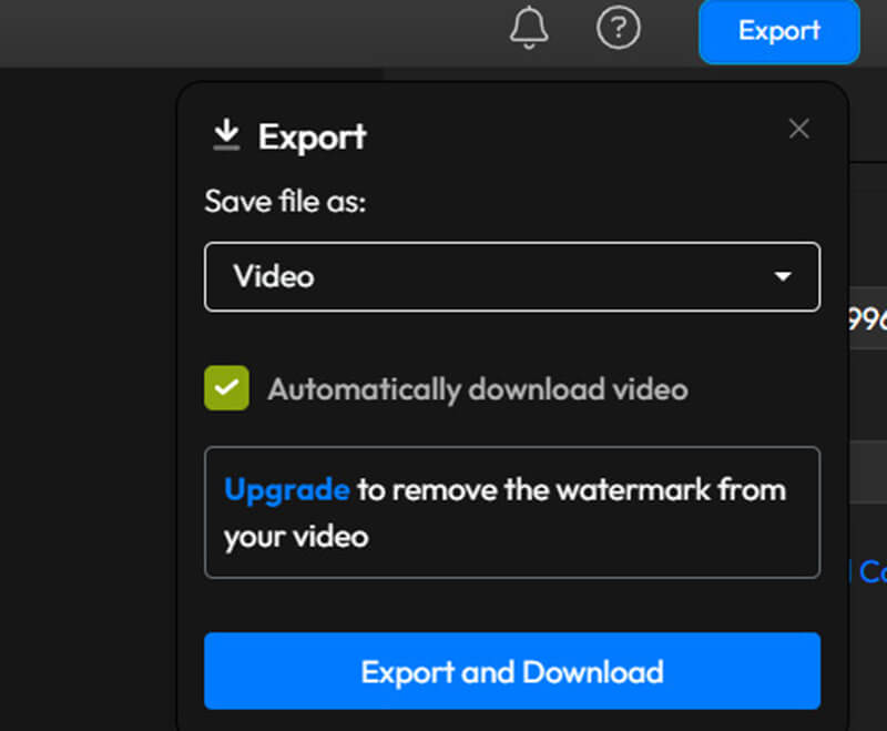 Export Video in Flixier