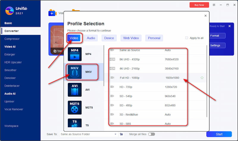 Unifab Select Format