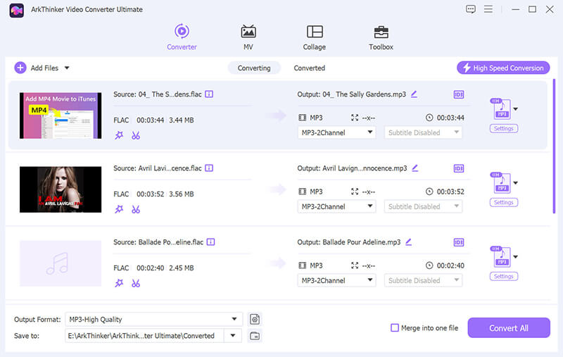 Arkthinker FLAC naar MP3-converter