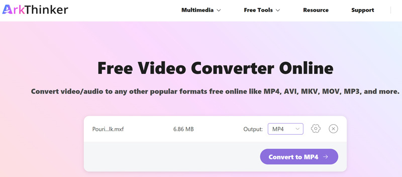 Convertidor MXF gratuito de Arkthinker