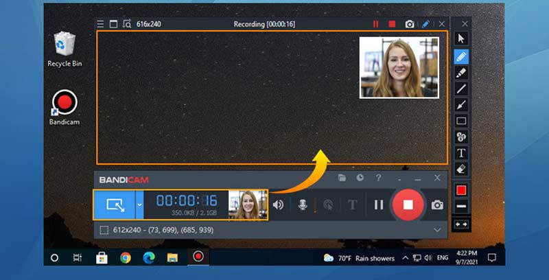 Bandicam Video Overlay Recording