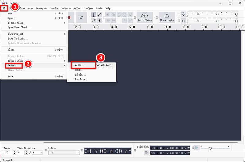 Import Audacity Audio