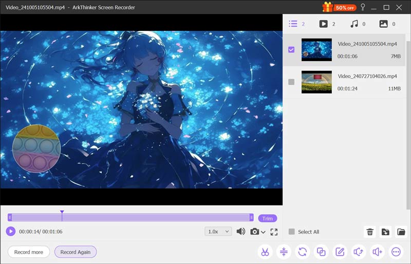 Preview Overlay Screen Recording