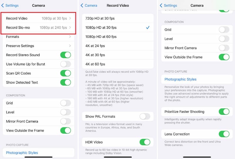 Right Camera Settings For iPhone Vlog