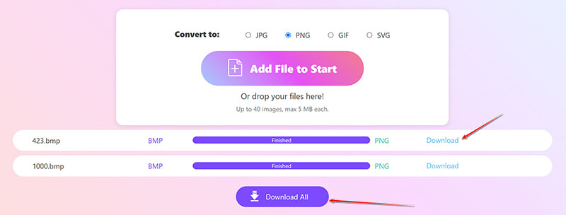 Save Converted PNG Files