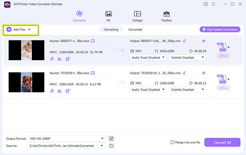 Add HEVC Files