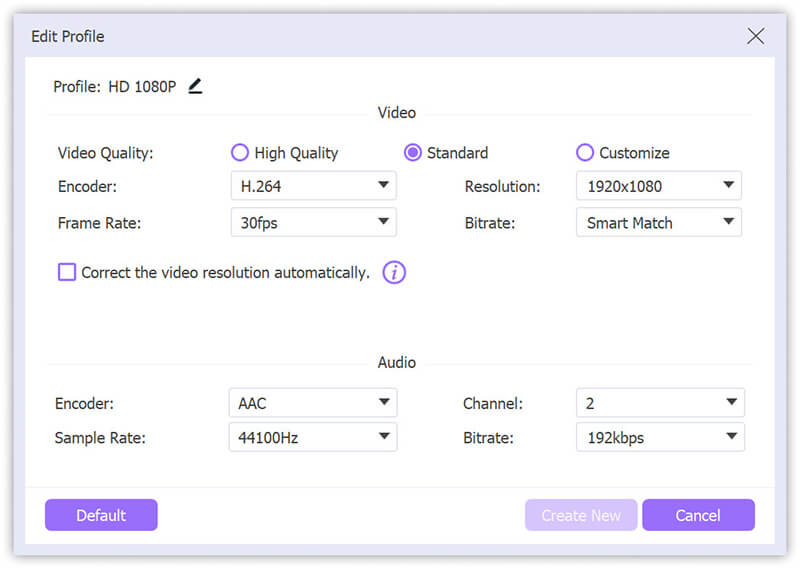 Customize MOV Parameters