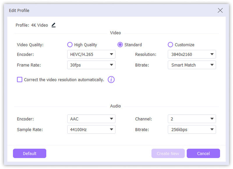 Customize MP4 Parameters