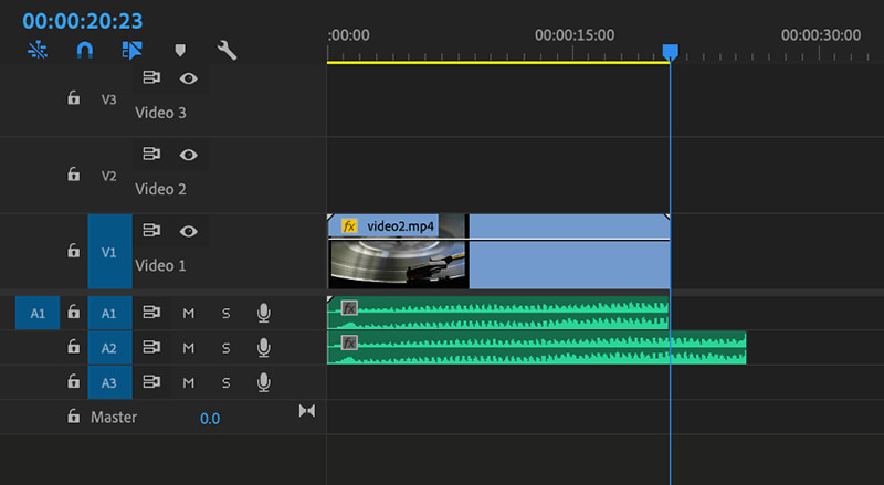 Import Video Audio in Premiere