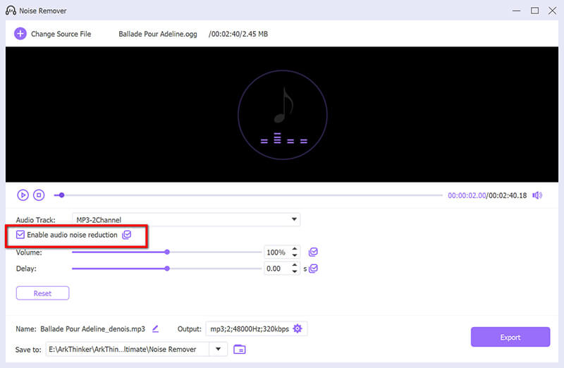 Enable Noise Remover