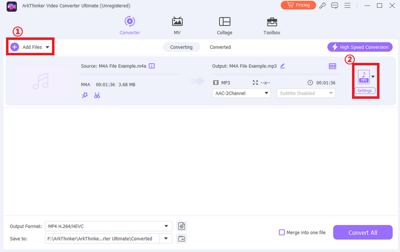 Vcu Input M4a And Output Mp3