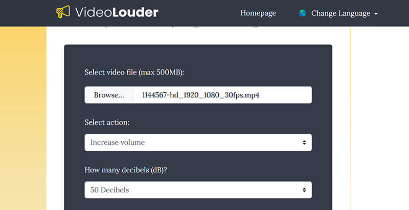 Amplificateur de volume vidéo Videolouder