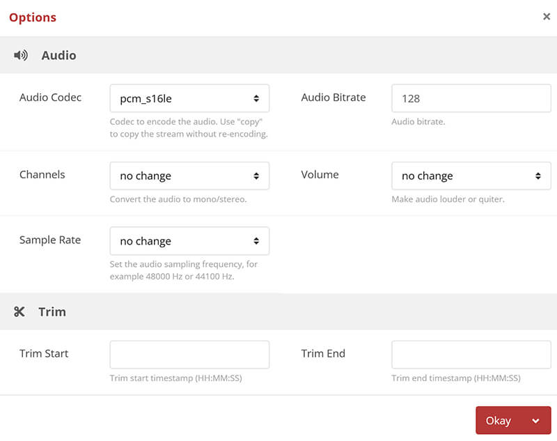 Customization Settings In Cloudconvert