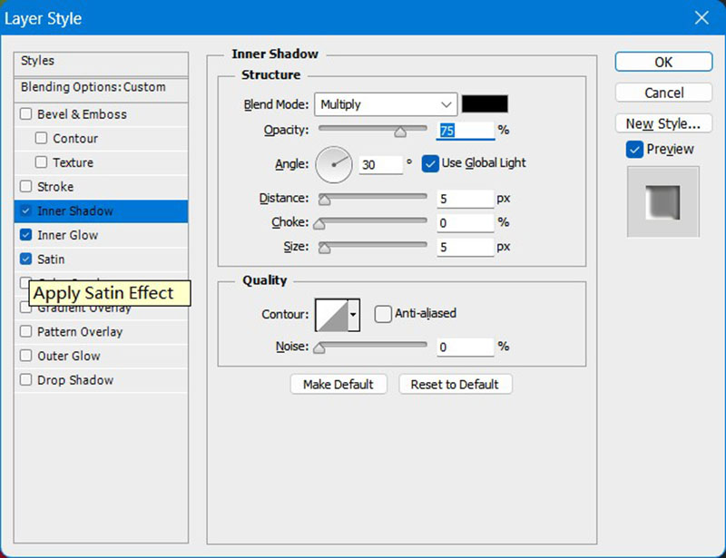 Vesileimasekoittimen asetukset Photoshop